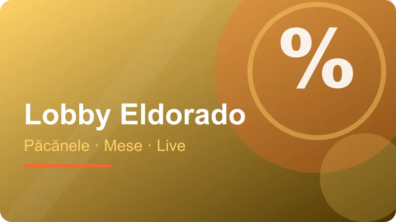 Eldorado Casino online: ce găsești în lobby – ilustrație pentru secțiunea Eldorado Casino